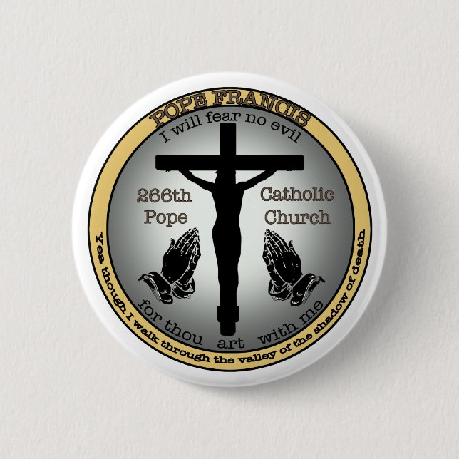 Papst Francis Button (Vorderseite)