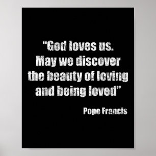 Papst Francis Zitat Poster