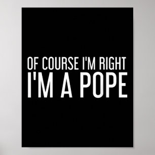 Papst-Geschenk Lustiger Nachname Familienbaum Gebu Poster