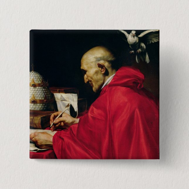 Papst Gregory das große Button (Vorderseite)