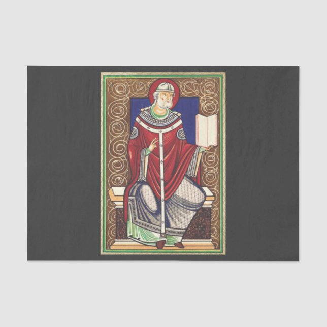 Papst Gregory vom Großen Seidenpapier (Vorderseite)