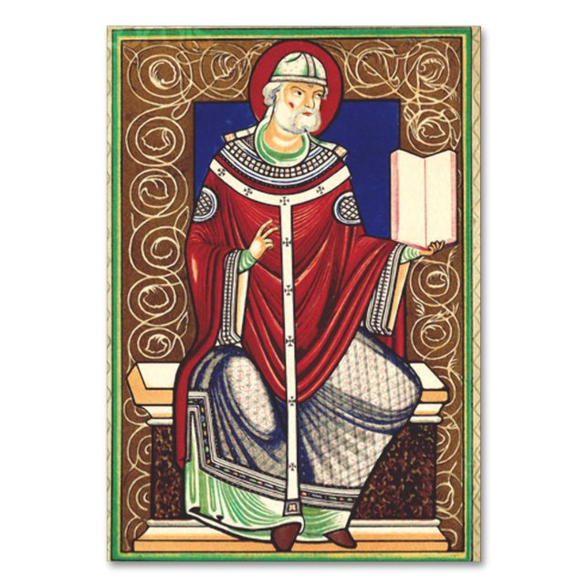 Papst Gregory vom Großen Tischnummer (Vorderseite)