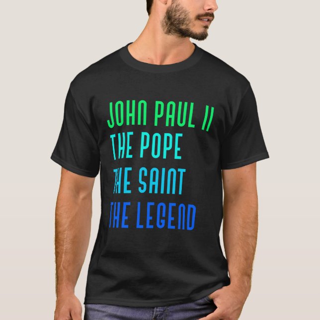 Papst Johannes Paul I Generation Saint Katholic Ra T-Shirt (Vorderseite)