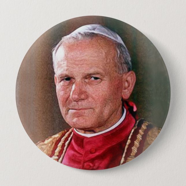 Papst Johannes Paul II Button (Vorderseite)