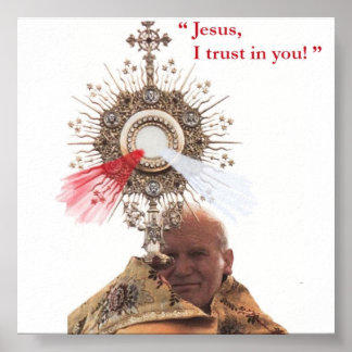 Papst Johannes Paul II drucken Poster