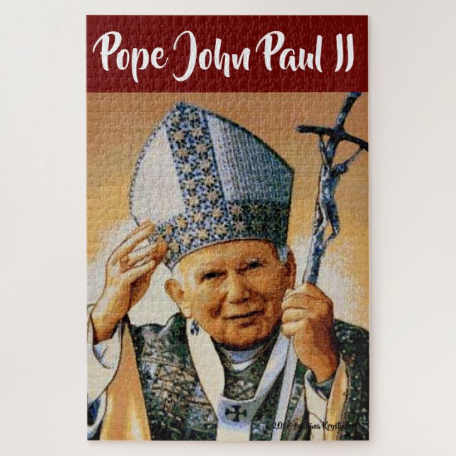 Papst Johannes Paul II. JIGSAW PUZZLE.. DAS POLNIS (Vertikal)