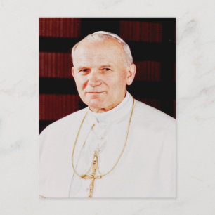 Papst Johannes Paul II. Oberhaupt der katholischen Postkarte