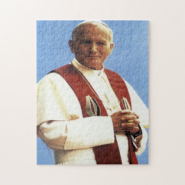 Papst Johannes Paul II. Selbstportrait (Vertikal)