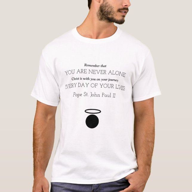 Papst Johannes Paul II Zitat Männer T - Shirt (Vorderseite)