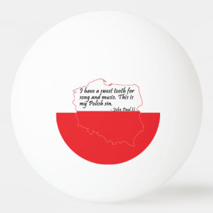 Papst Johannes Paul II Zitat Tischtennisball