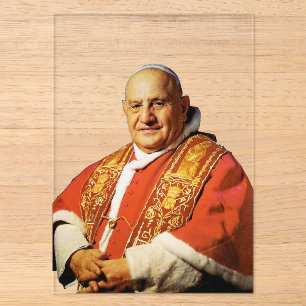 Papst Johannes XXIII Leiter der katholischen Kirch Acryleinladungen