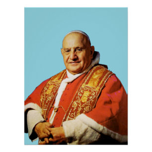 Papst Johannes XXIII Leiter der katholischen Kirch Poster