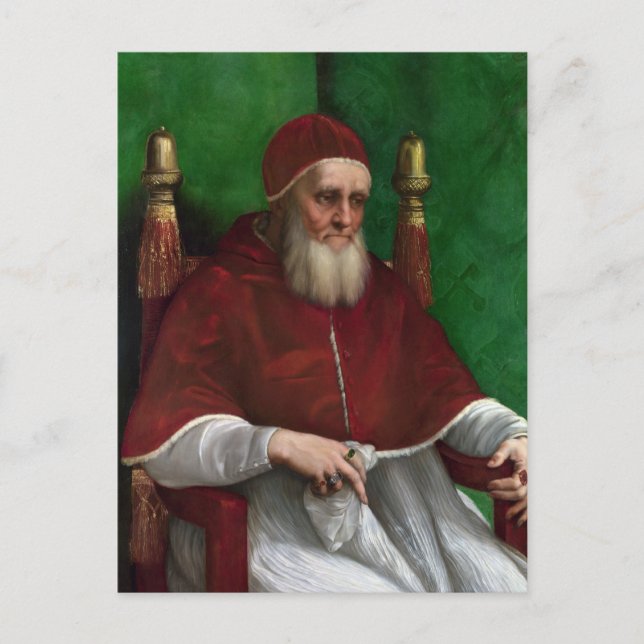 Papst Julius II von Raphael Postcard Postkarte (Vorderseite)