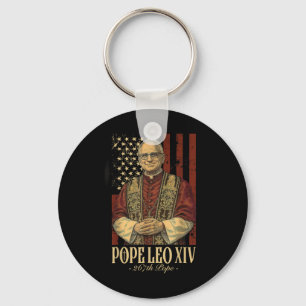 Papst Leo und Amerika - Papst Leo Xiv Schlüsselanhänger