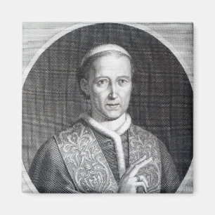 Papst Leo XII., mit Gravur von Raffaele Persichini Magnet