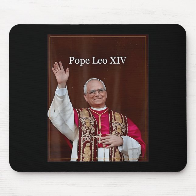 Papst Leo Xiv 0 Mousepad (Vorne)