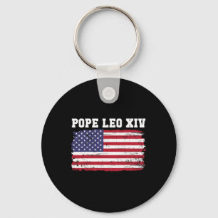 Papst Leo Xiv 14. Erster amerikanischer Papst USA  Schlüsselanhänger