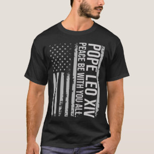 Papst Leo Xiv 14. Erster amerikanischer Papst USA  T-Shirt