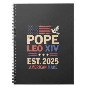 Papst Leo XIV. 2025 4. Juli USA Flag Notizblock