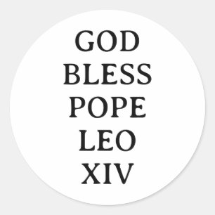 Papst Leo Xiv 3 Runder Aufkleber