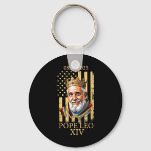 Papst Leo Xiv, Amerikanische Flagge 2025 Vatikan L Schlüsselanhänger