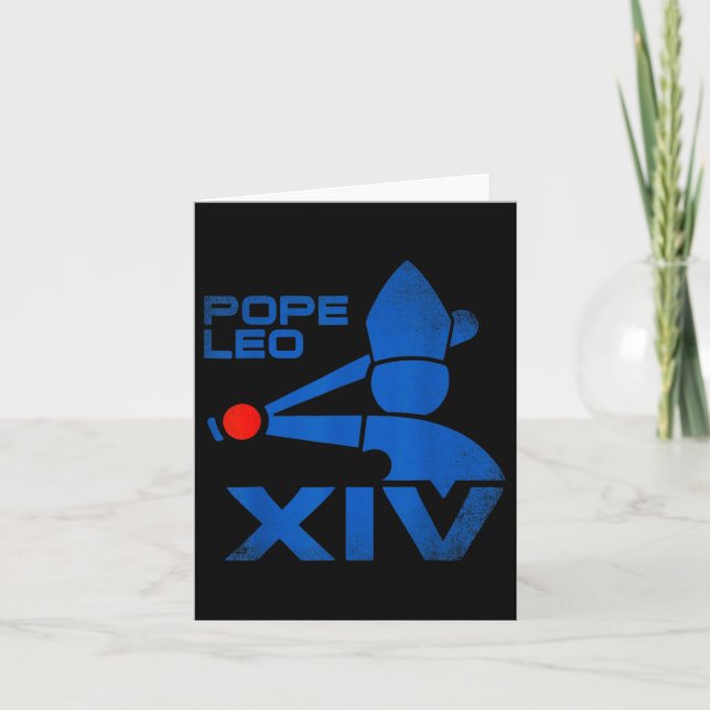 Papst Leo Xiv Da Pope Leo 14 Baseball Karte (Vorderseite)