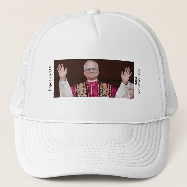Papst Leo XIV., der erste amerikanische Papst Truckerkappe (Vorderseite)