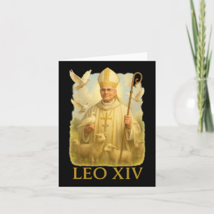 Papst Leo Xiv Doves - Christlich katholischer Glau Karte