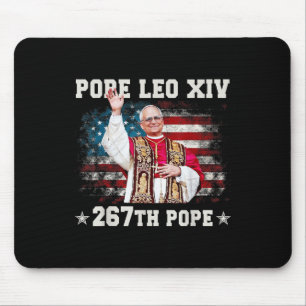 Papst Leo Xiv - Gott segne Papst Leo Xiv 267. Paps Mousepad