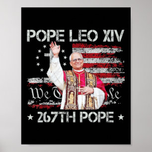 Papst Leo Xiv - Gott segne Papst Leo Xiv 267. Paps Poster
