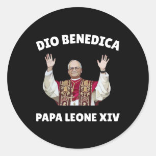 Papst Leo Xiv - Gott segne Papst Leo Xiv Runder Aufkleber