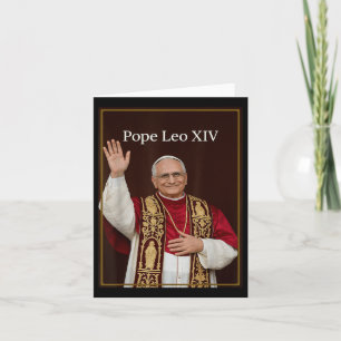Papst Leo Xiv - Gott segne Papst Leo Xiv Shirt Karte