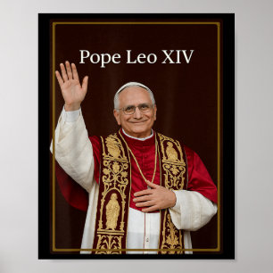 Papst Leo Xiv - Gott segne Papst Leo Xiv Shirt Poster