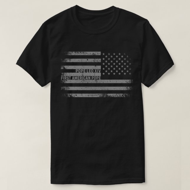 Papst Leo XIV. Historischer Erster amerikanischer  T-Shirt (Design vorne)