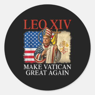 Papst Leo Xiv macht den Vatikan wieder großartig k Runder Aufkleber