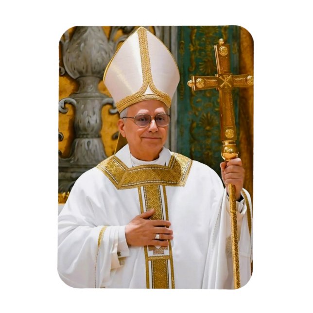 Papst Leo XIV Mass Sixine Kapelle Magnet (Vertikal)