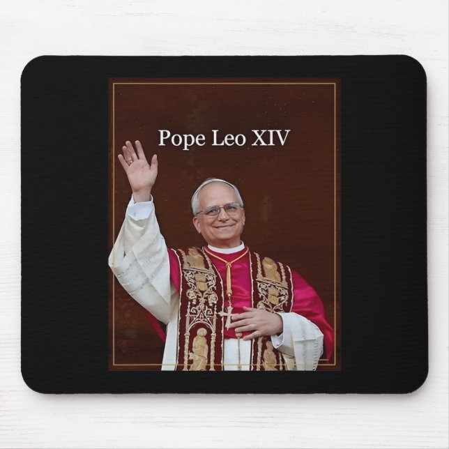 Papst Leo Xiv Mousepad (Vorne)