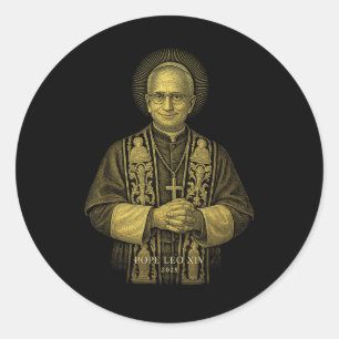 Papst Leo Xiv Neuer Papst 2025 Runder Aufkleber