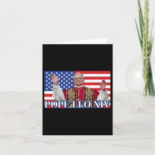 Papst Leo Xiv New Pope First American Pope Flag Pr Karte