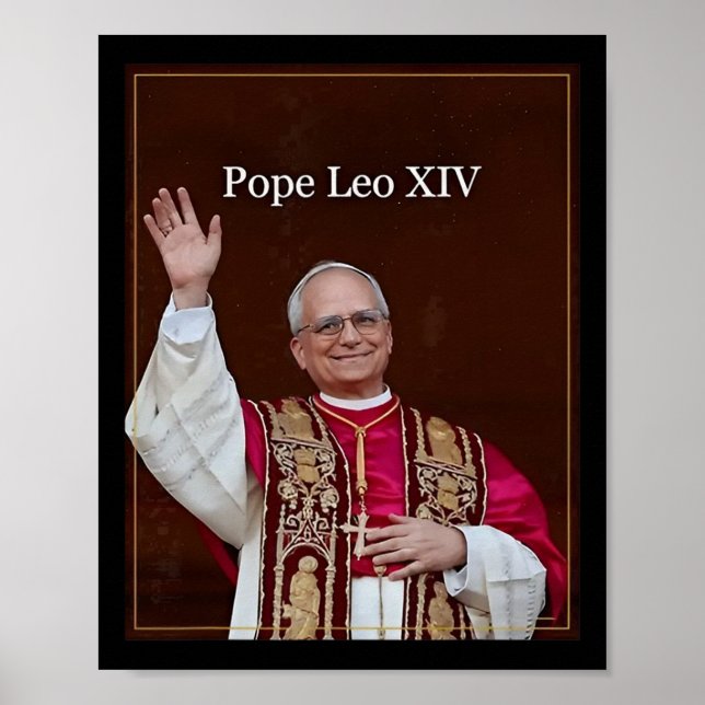 Papst Leo Xiv Poster (Vorne)