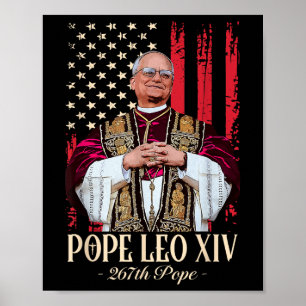Papst Leo Xiv Shirt Kardinal Robert Prevost Amerik Poster