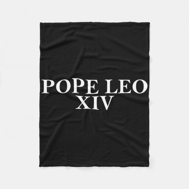 Papst Leo Xivpope Leo Xiv - Da Pope Leo Xiv Fleecedecke (Vorderseite)