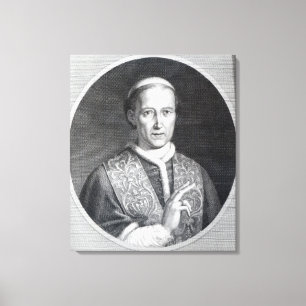Papst Löwe XII, graviert von Raffaele Persichini Leinwanddruck