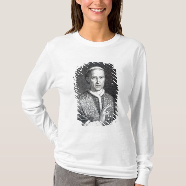 Papst Löwe XII, graviert von Raffaele Persichini T-Shirt (Vorderseite)