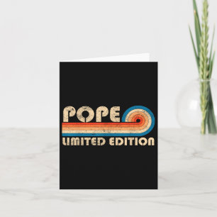 Papst Nachname Retro Vintag 80er 90er Geburtstagsr Karte