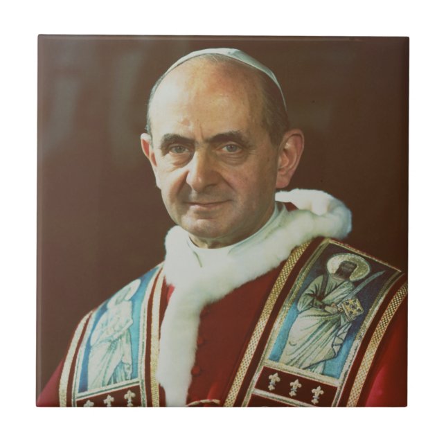 Papst Paul VI Bischof von Rom Fliese (Vorderseite)