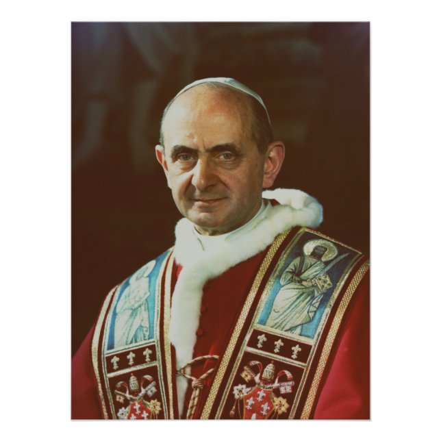Papst Paul VI Bischof von Rom Poster (Vorderseite)