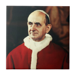 Papst Paul VI. Leiter der katholischen Kirche Fliese