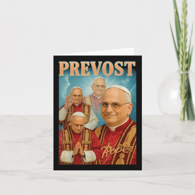 Papst Prävost Christlich-katholisches Shirt Papst  Karte (Vorderseite)