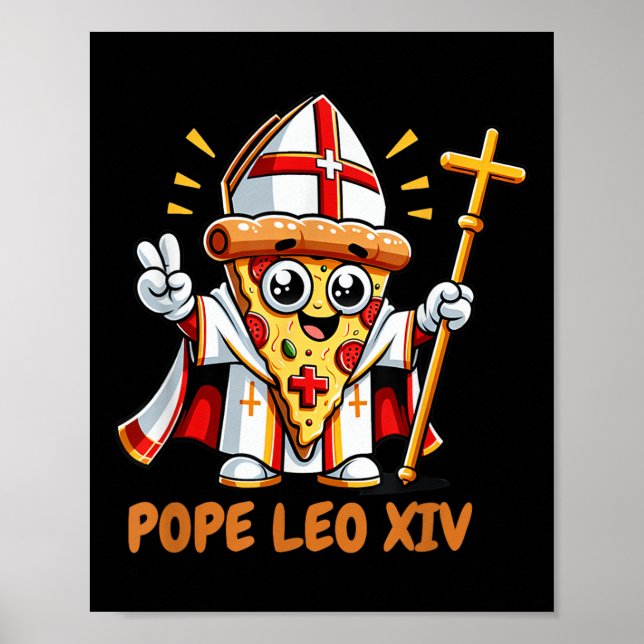 Papst Robert Prevost Pope Leo Xiv Da Pope Funny Pi Poster (Vorne)